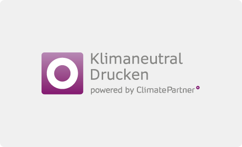 klimaneutral drucken powered by ClimatePartner