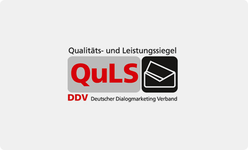 QuLS Qualitäts- und Leistungssiegel vom DDV Deutscher Dialogmarketing Verband